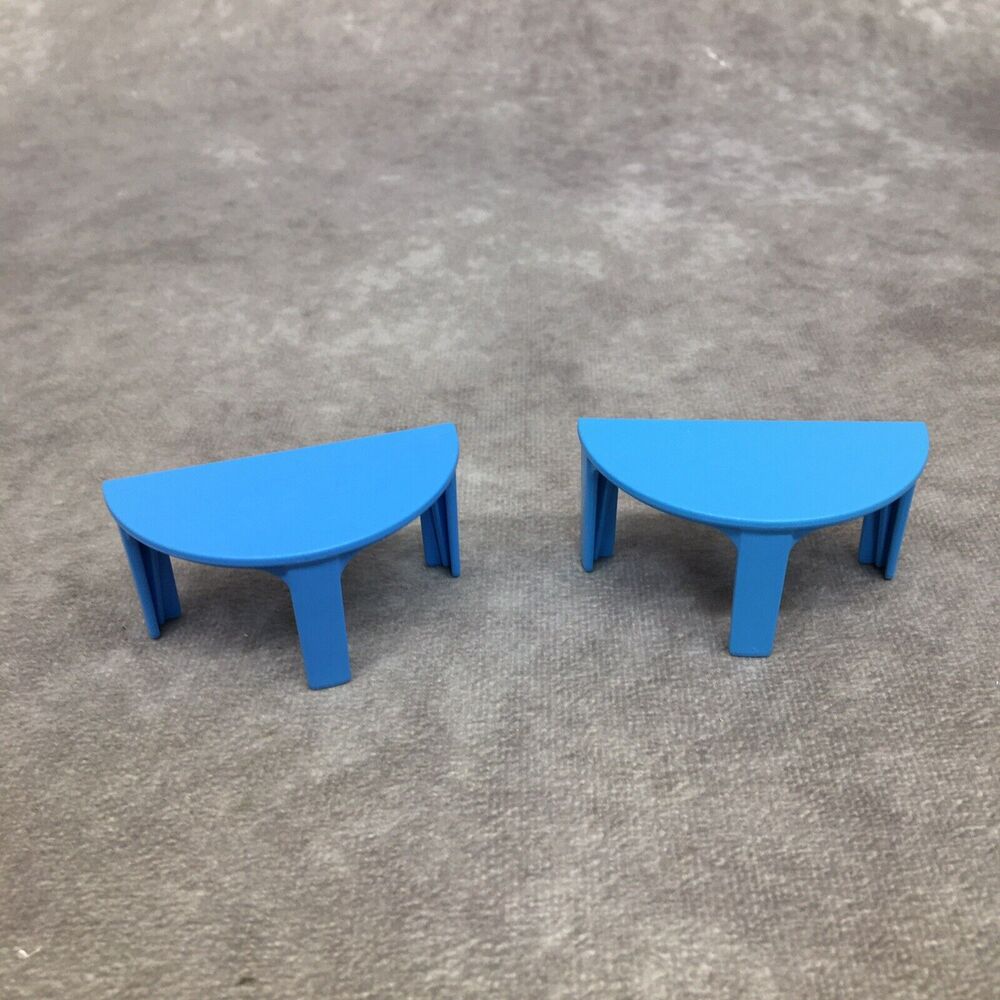 2 Playmobil Blue Tables